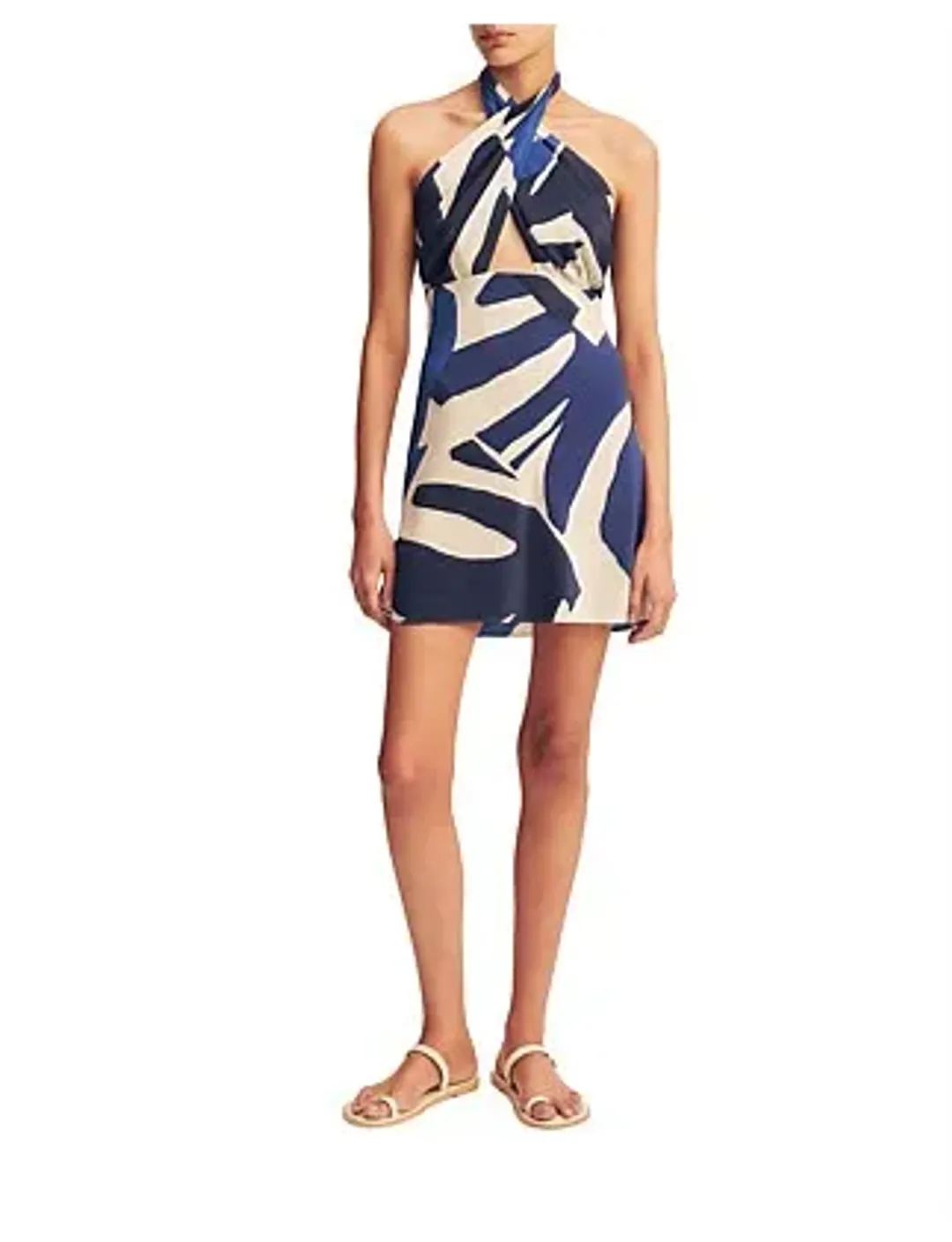 Shona Joy Edward Silk Halter Mini Dress Size 6/XS for rent on The Volte - main image