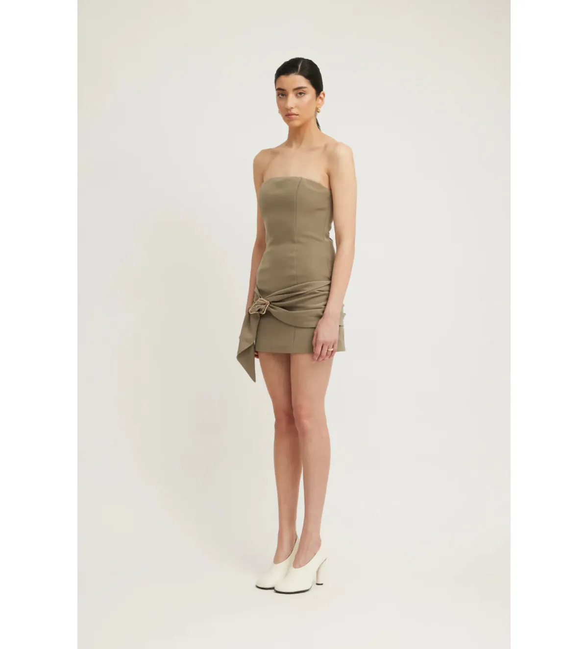Tojha Sarai Mini Dress in Granite Size AU 12 - Image 2