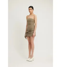 Tojha Sarai Mini Dress in Granite Size AU 12 for rent on The Volte - image 2