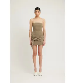 Tojha Sarai Mini Dress in Granite Size AU 12 for rent on The Volte - image 1