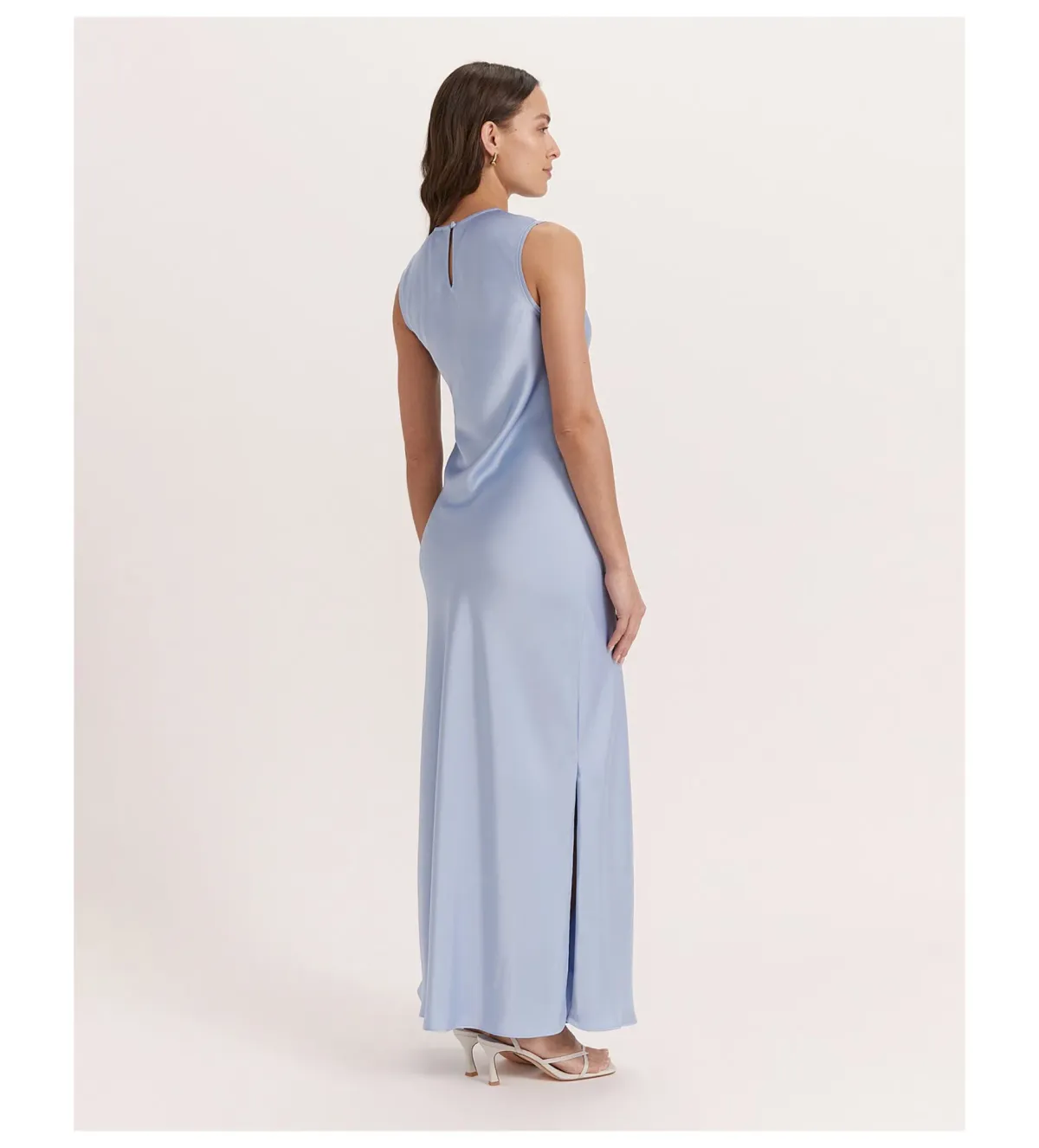Saba Jayde Wrap Midi Dress in Blue Size AU 10 - Image 3
