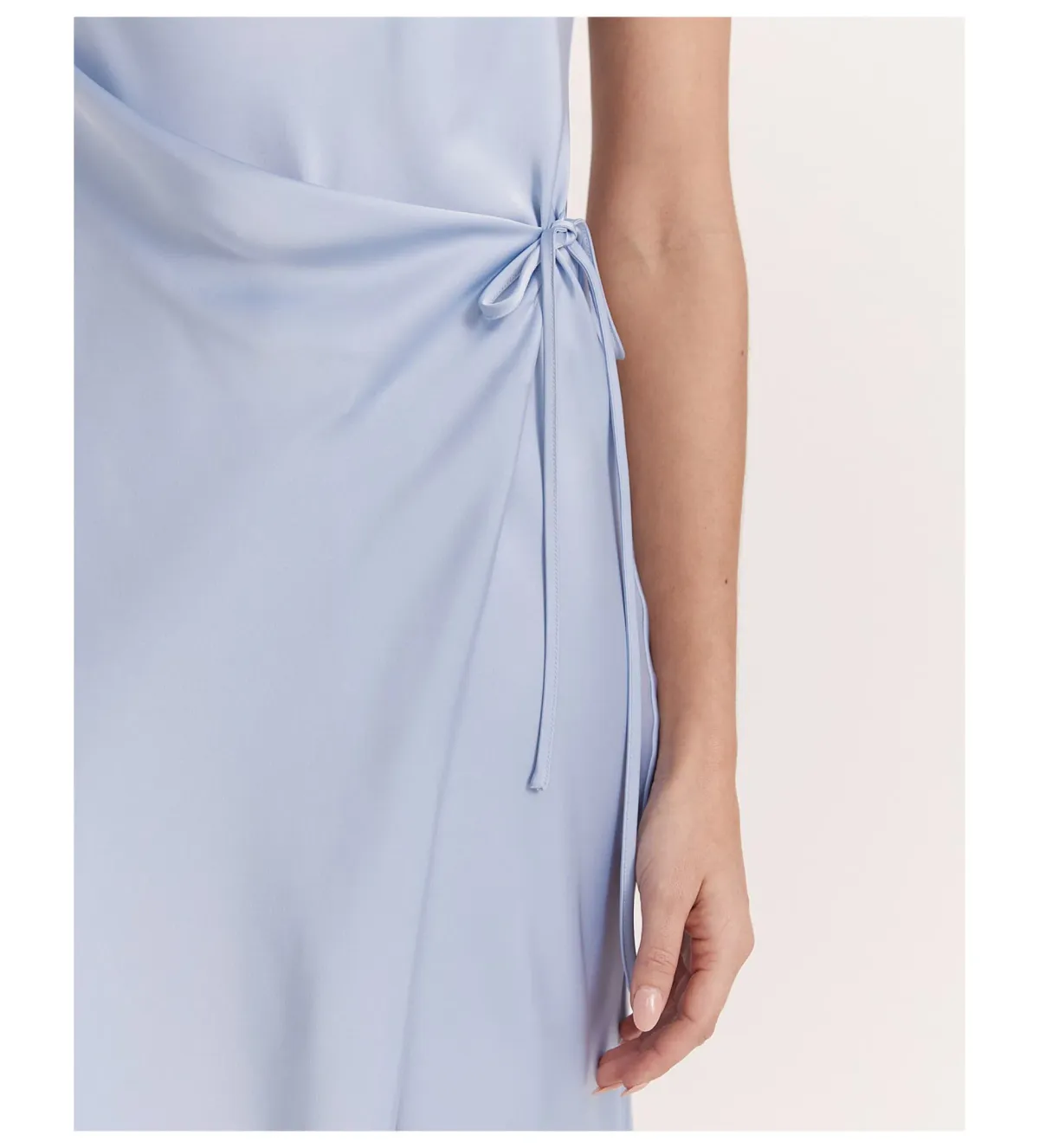 Saba Jayde Wrap Midi Dress in Blue Size AU 10 - Image 4