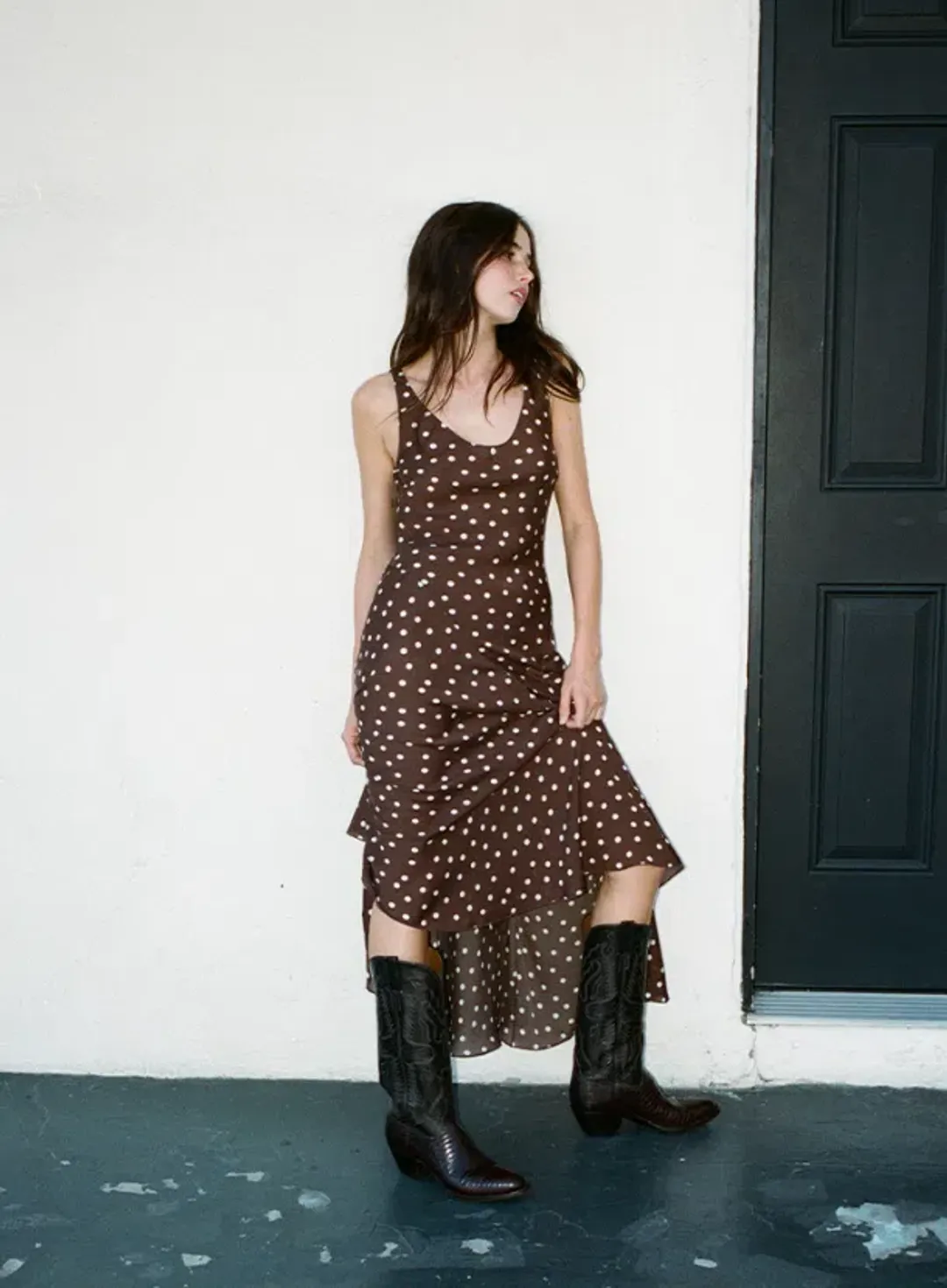 Realisation Par The Ellery Midi Dress in Vivian Size L/AU 12 for rent on The Volte - main image