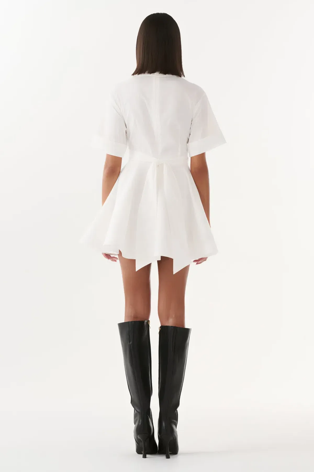 Justin Tong Charlotte Mini Dress White Size 10 - Image 2