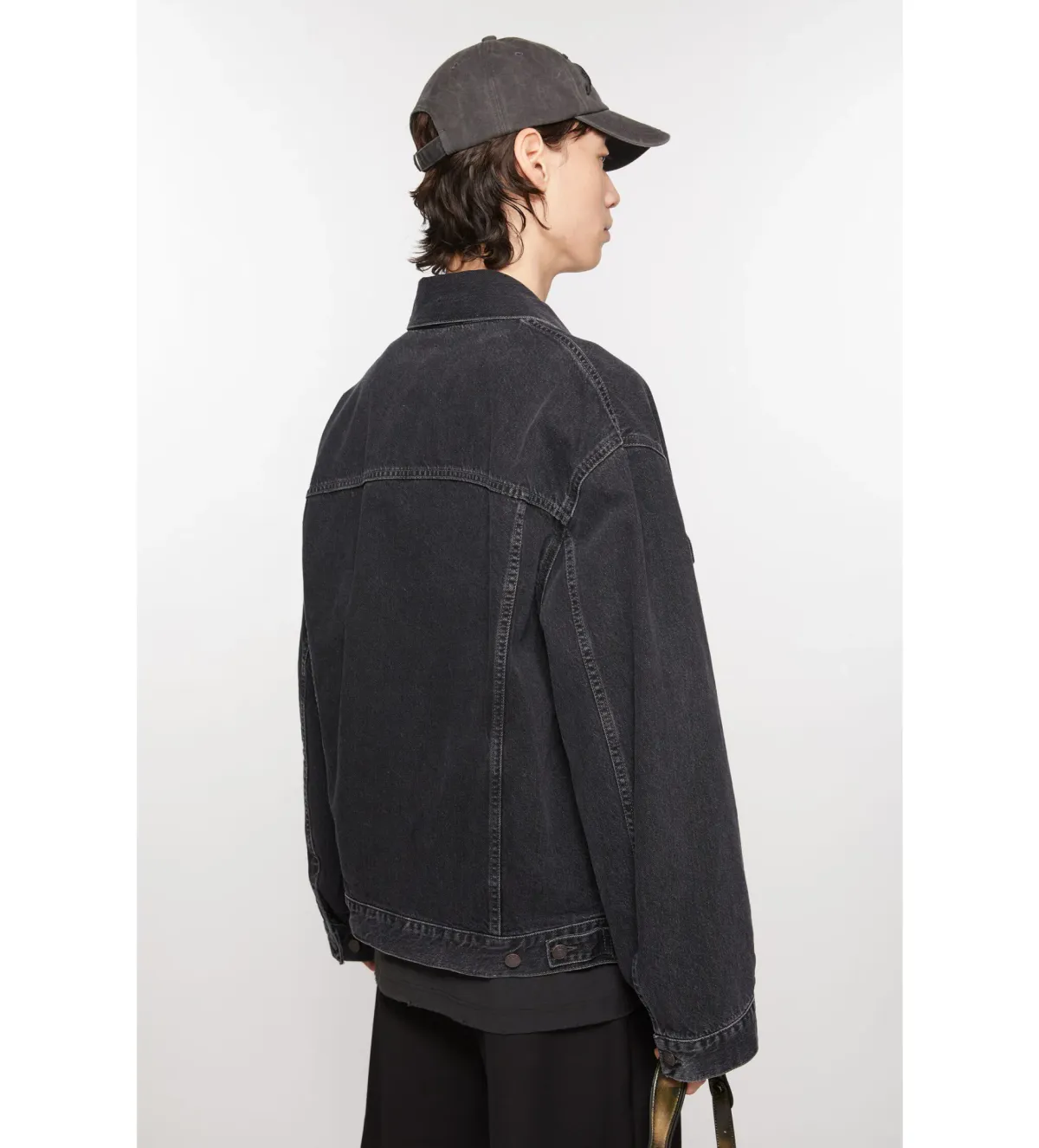 Acne Studios Denim Jacket in Black Size 8 - Image 3