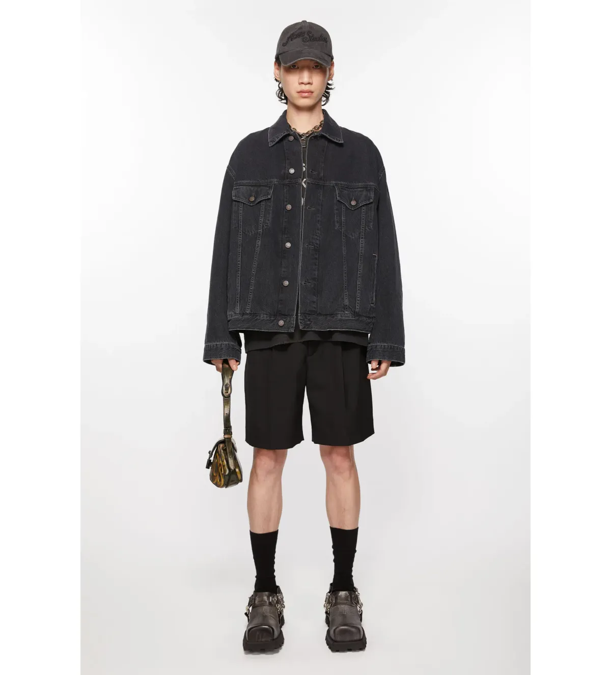 Acne Studios Denim Jacket in Black Size 8 - Image 1