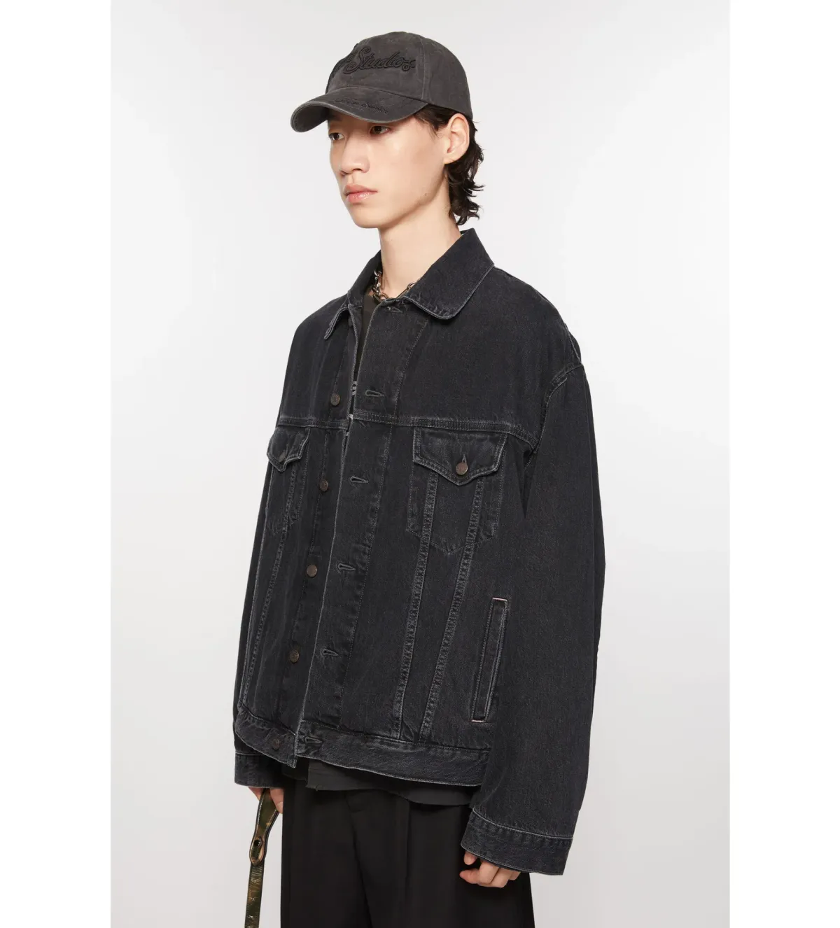 Acne Studios Denim Jacket in Black Size 8 - Image 2