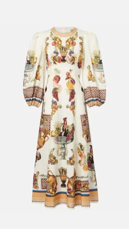 Alemais Mercado Midi Dress in Multicolored Size AU 8 for rent on The Volte - image 4