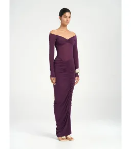 Benni Wilma Maxi Dress Deep Purple Size AU 10 for rent on The Volte - image 2