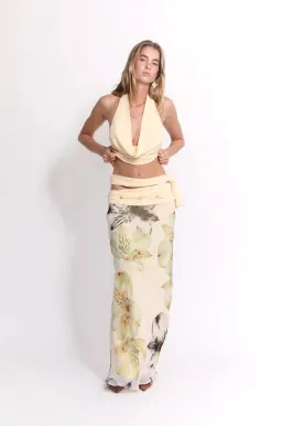 Katali Kaia Cowl Top and Belle Skirt Orchid Romance Size 8 / AU 8 for rent on The Volte - image 1