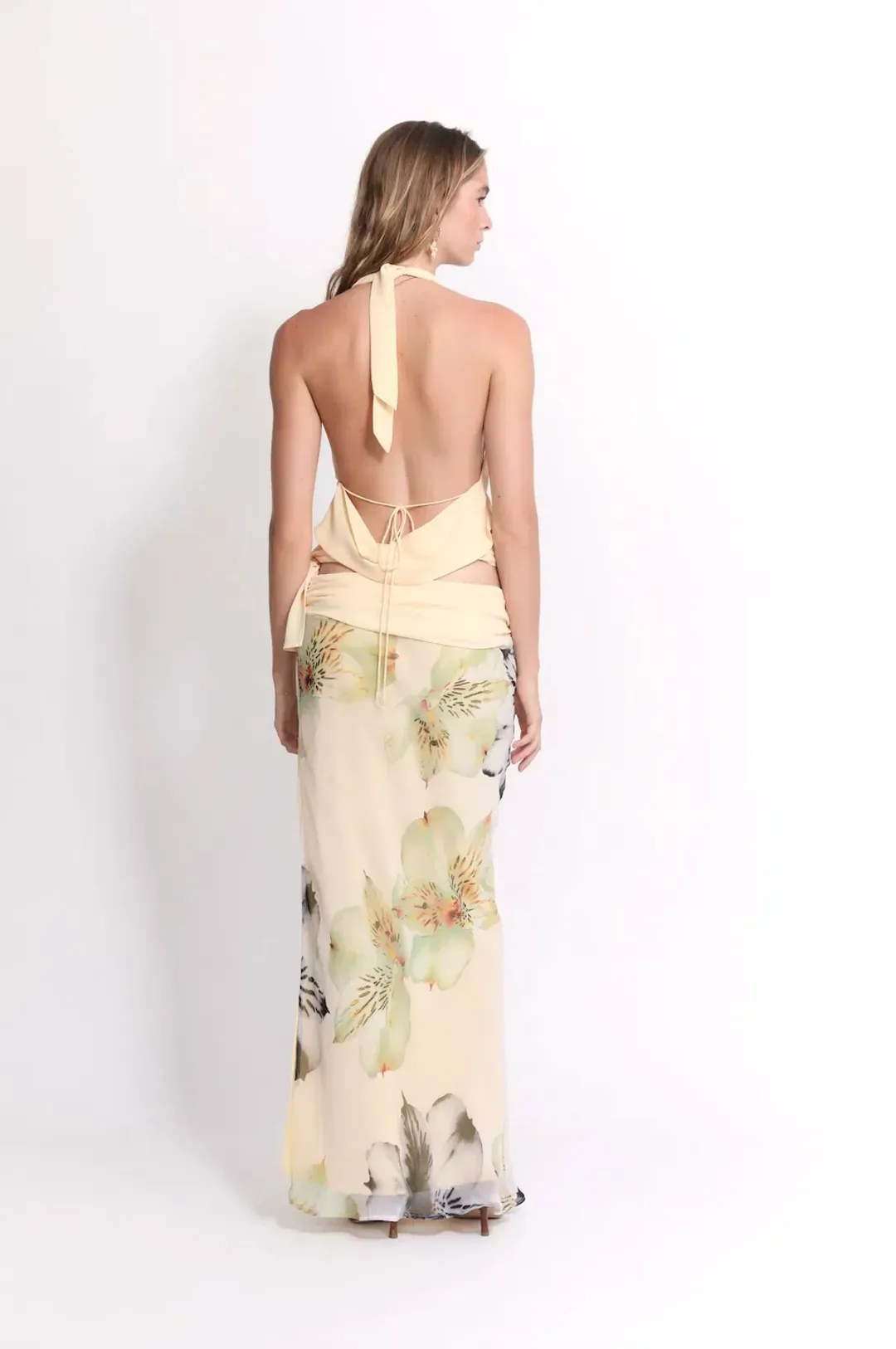 Katali Kaia Cowl Top and Belle Skirt Orchid Romance Size 8 / AU 8 for rent on The Volte - main image