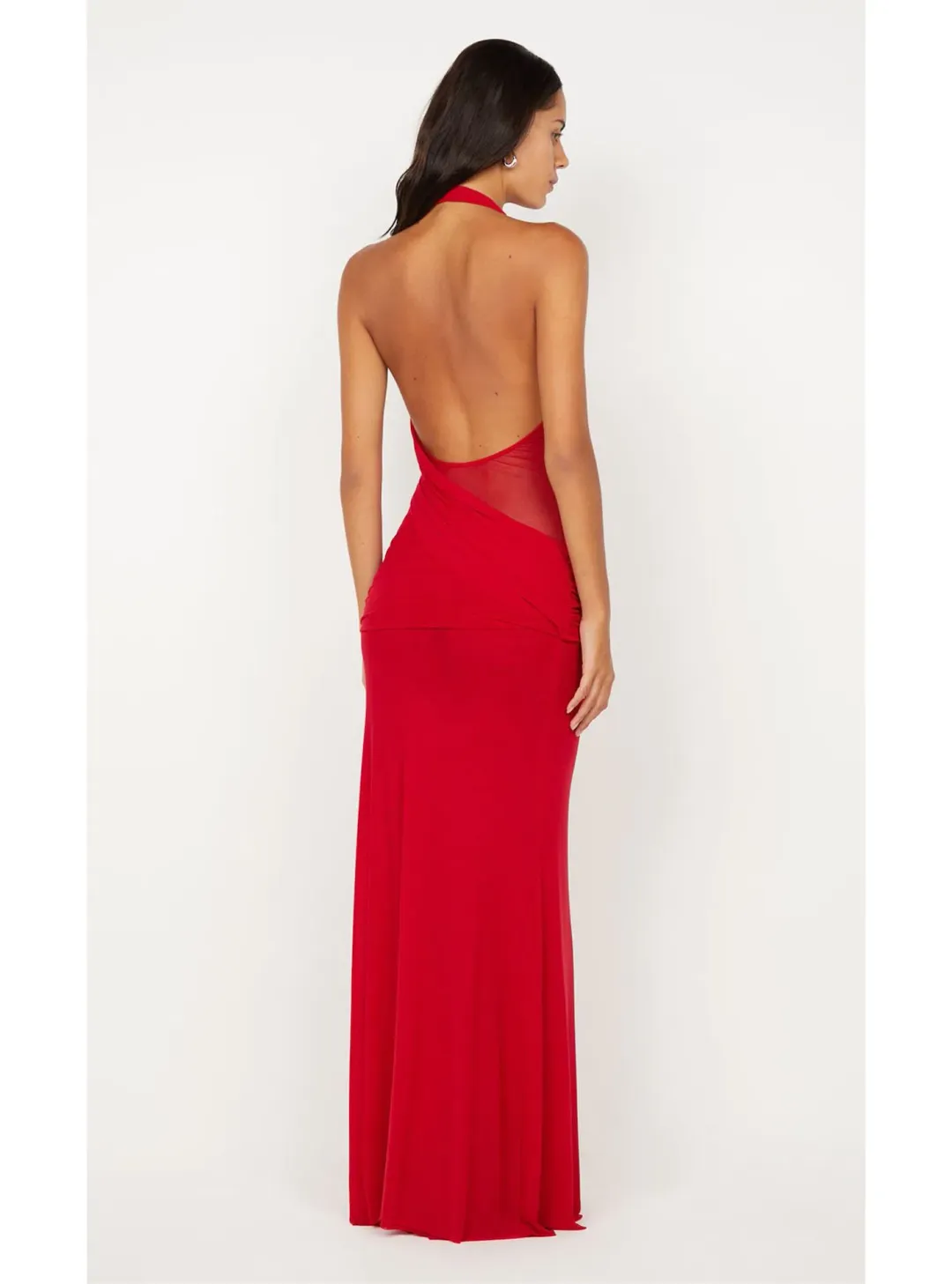 Bec & Bridge Deija Halter Maxi Dress in Strawberry Red Size 6 for rent on The Volte - main image