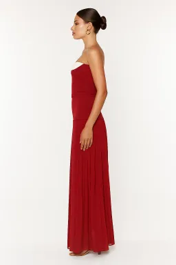 She is OLLÁ Nicolette Maxi Dress in Raspberry Size 8 for rent on The Volte - image 2
