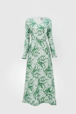 Justin Tong Eleanor Maxi Dress Green Size 8 for rent on The Volte - image 7