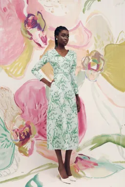 Justin Tong Eleanor Maxi Dress Green Size 8 for rent on The Volte - image 4