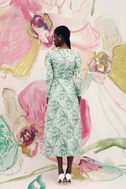 Justin Tong Eleanor Maxi Dress Green Size 8 for rent on The Volte - image 3