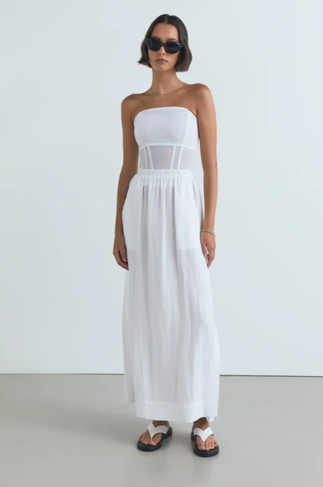 Viktoria Woods Rome Bustier White Size 1/aU 8 for rent on The Volte - main image