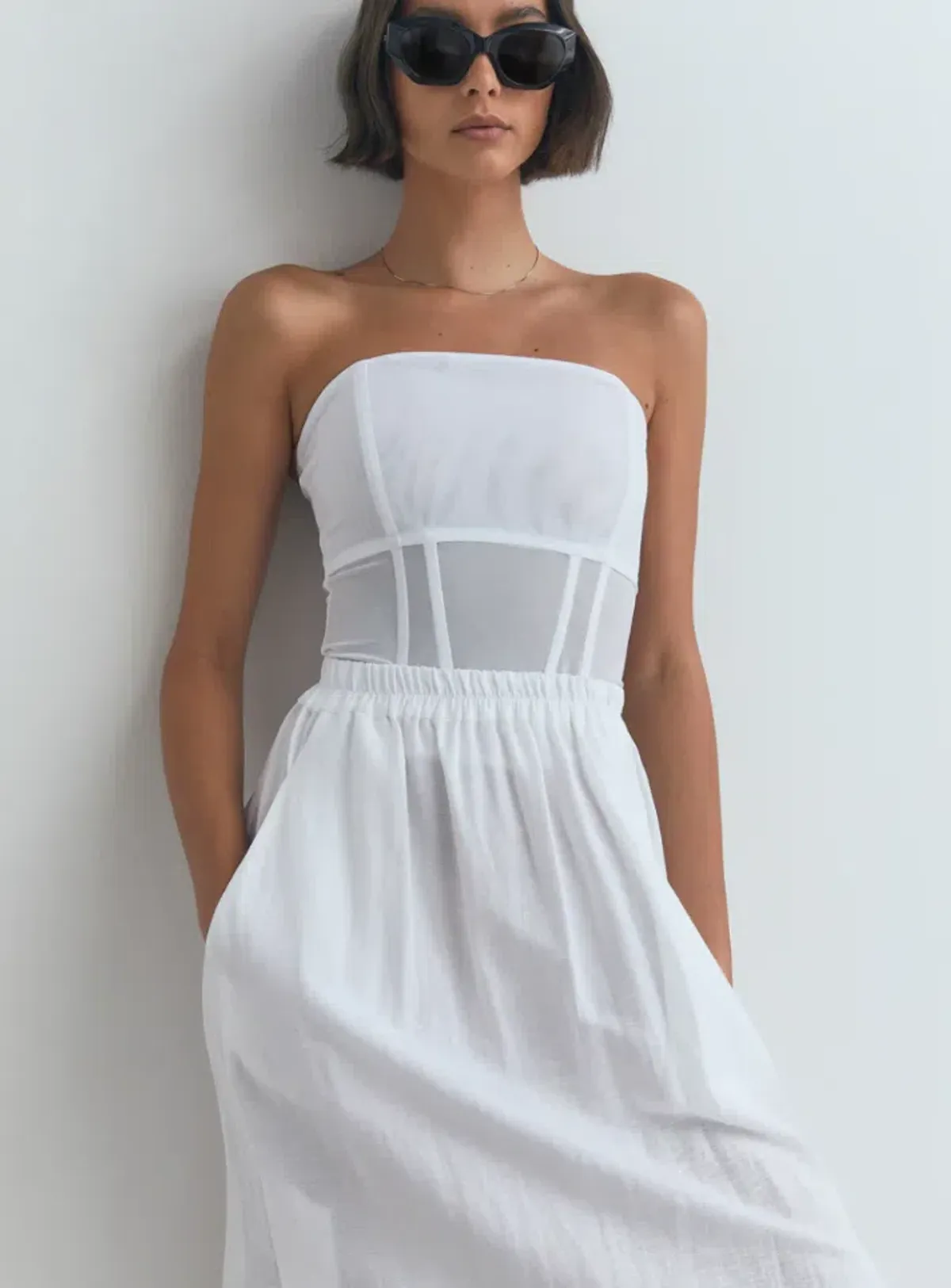 Viktoria Woods Rome Bustier White Size 1/aU 8 - Image 2