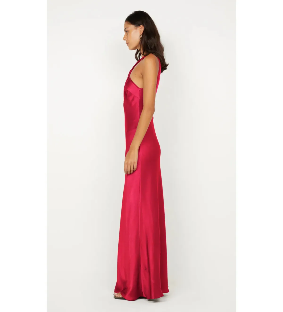 Bec and Bridge Elisia Twist Maxi Dress in Strawberry in Size S/AU 8 - Image 3