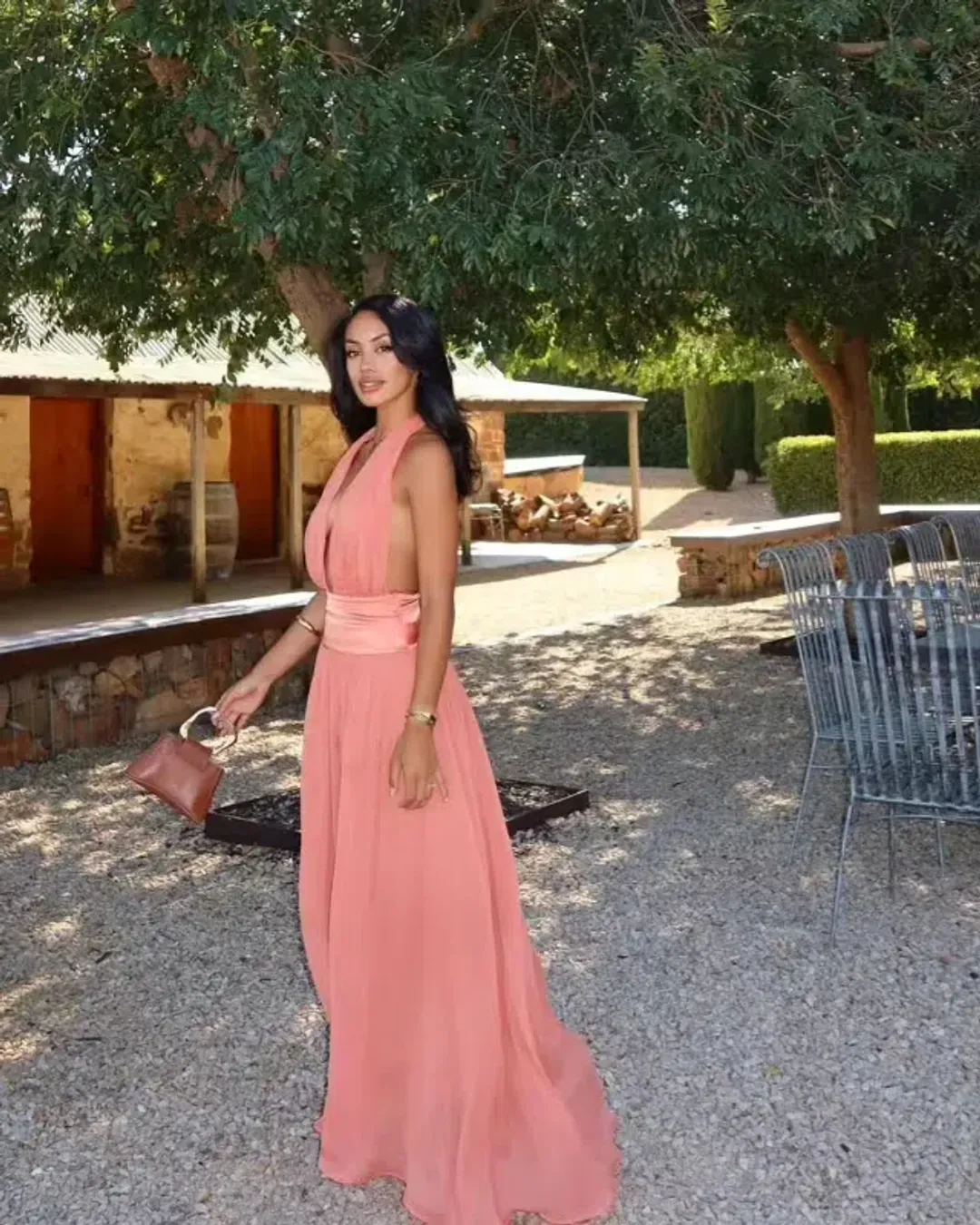 Arcina Ori Serena Dress Coral Size M / AU 10 for rent on The Volte - main image