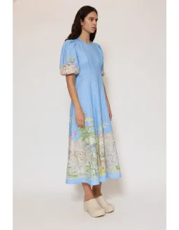 Alemias Anouk Midi Dress Multi Size 8 for rent on The Volte - image 2