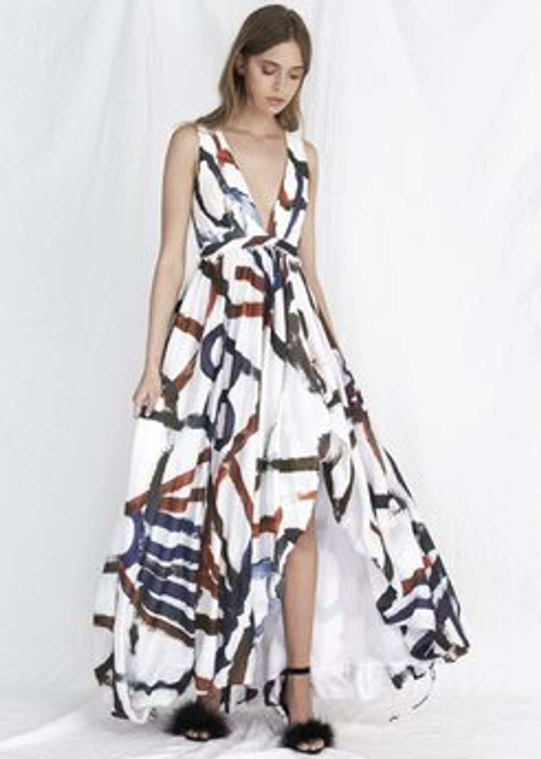 Aje Awelye Belize Maxi Dress Print Size 14 for rent on The Volte - main image