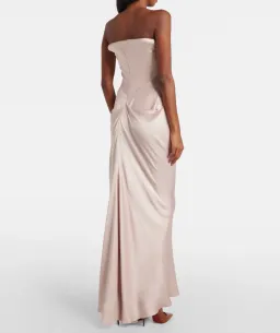 Victoria Beckham Corset Gown in Primrose - size 14 for rent on The Volte - image 4