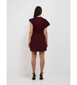 Sheike Paris Nights Mini Dress Burgundy Size AU 18 for rent on The Volte - image 3