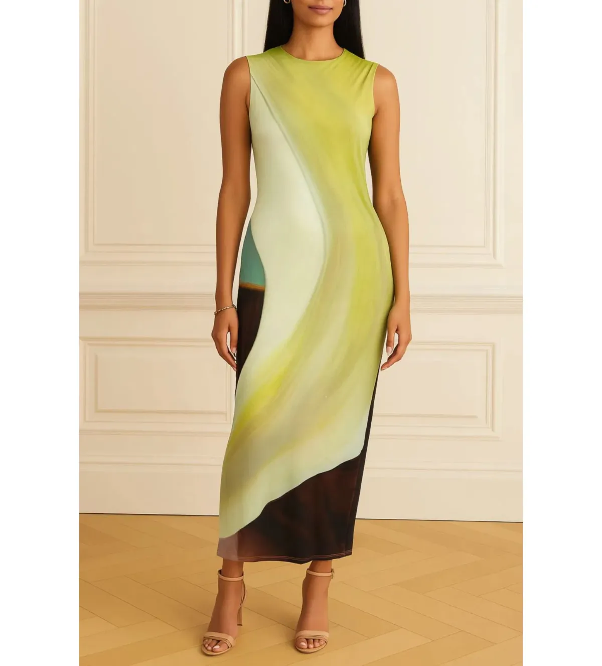 Sass & Bide Dissimulation Jersey Midi Dress Multi Size 8/XS - Image 1