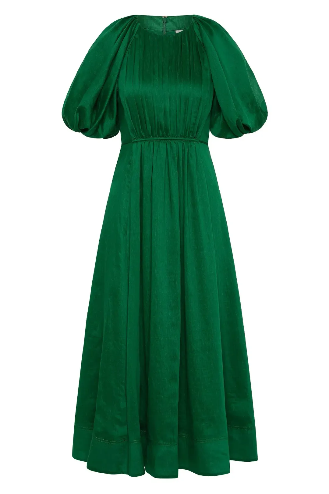 Aje Alma Midi Dress Green Sapphire Size 12 for rent on The Volte - main image