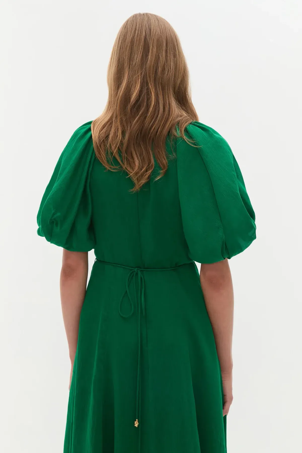 Aje Alma Midi Dress Green Sapphire Size 12 - Image 6