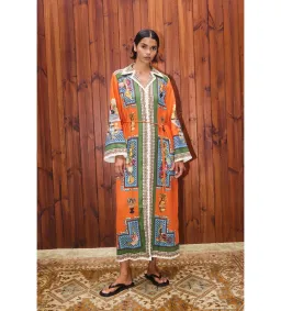 Alemais Rocco Midi Shirtdress Multi Print Size 12/L for rent on The Volte - image 1