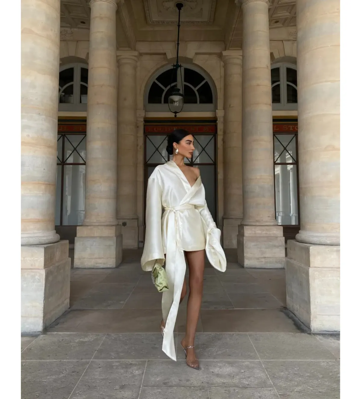Khirzad Femme Rio Nina Robe Short Ivory Size S AU 8 - Image 5