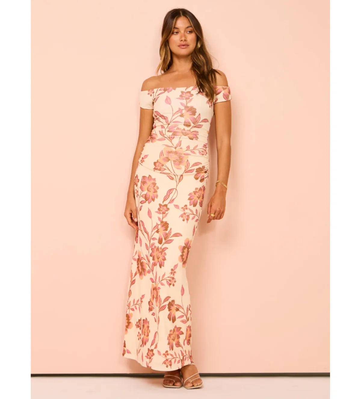 Ownley Ines Midi Dress Vanilla Floral Size XS/AU 6 - Image 2