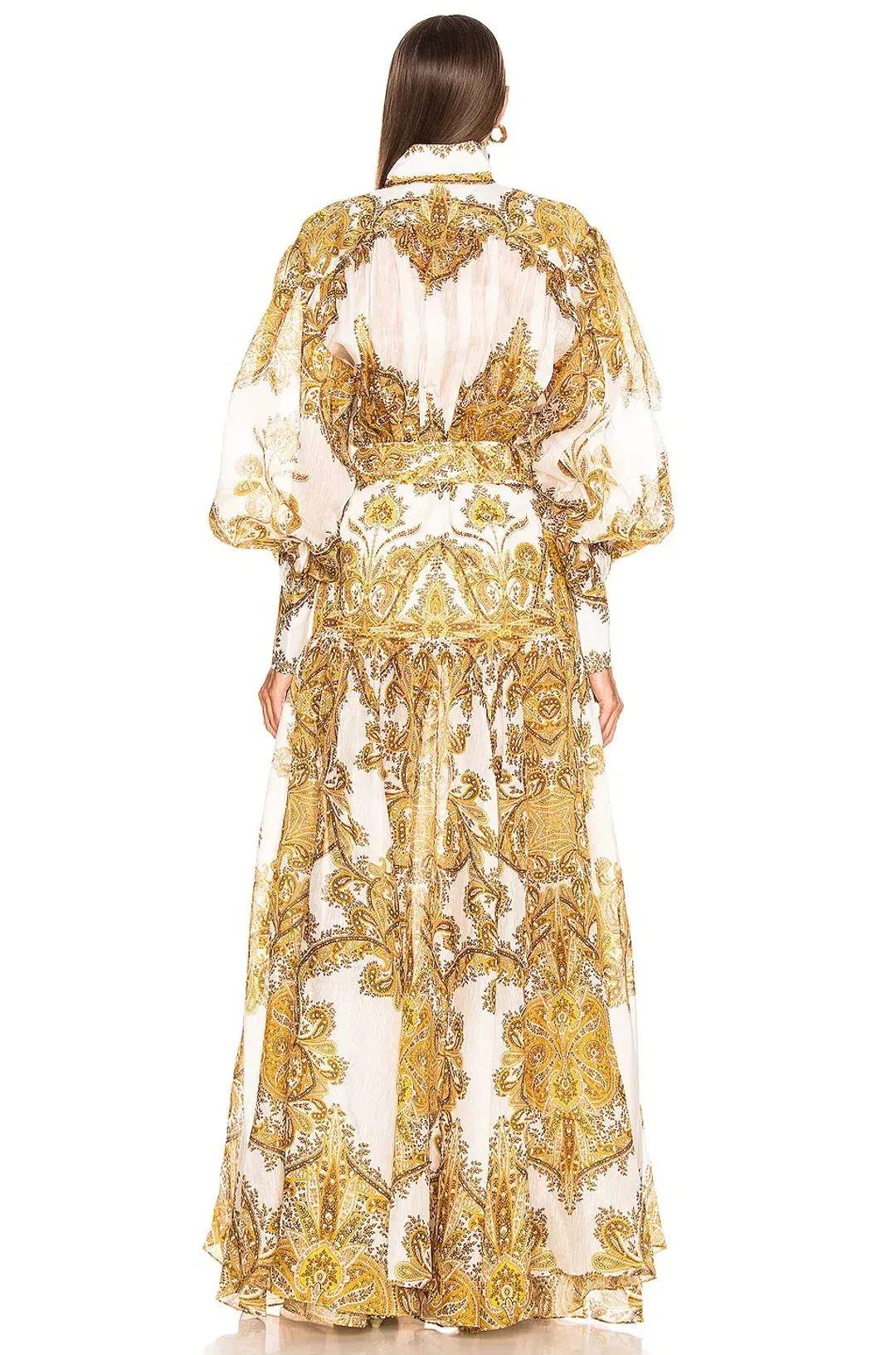 Zimmermann Zippy Billow Dress Golden Paisley Size 3 / AU 14 for rent on The Volte - main image