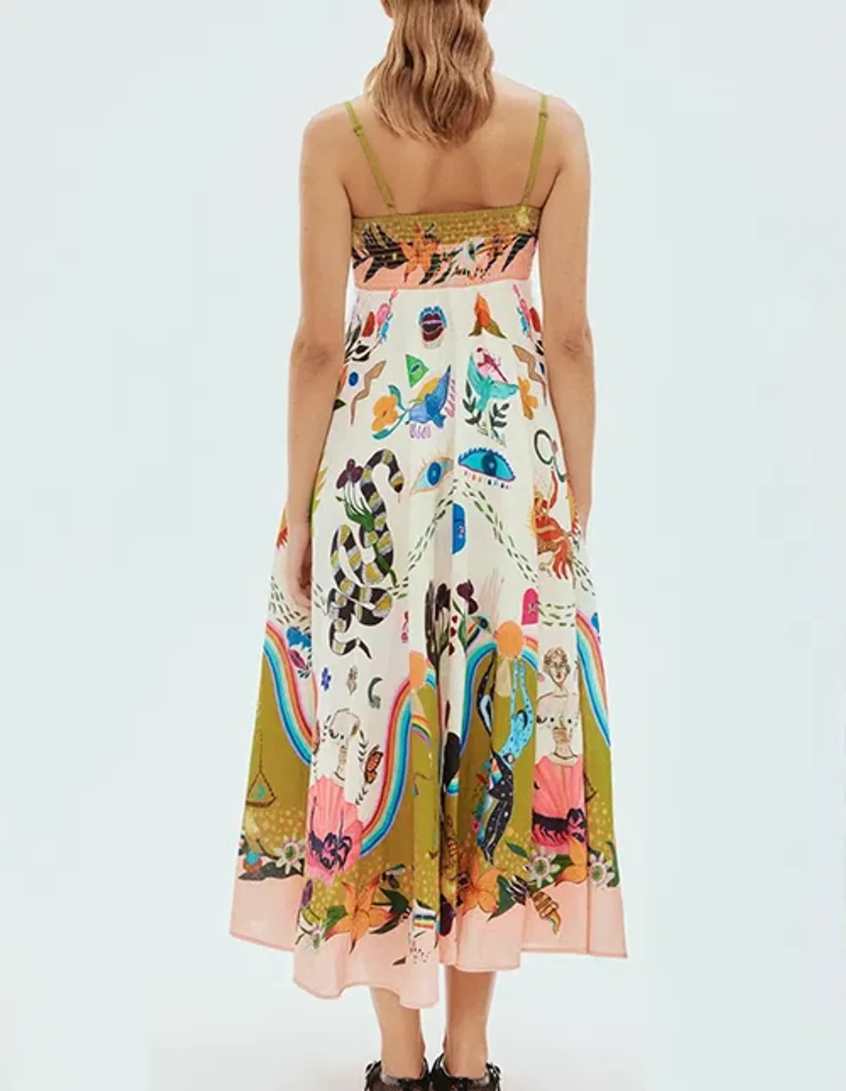 Alemais Evergreen Printed Maxi Sundress Size AU 12 - Image 2