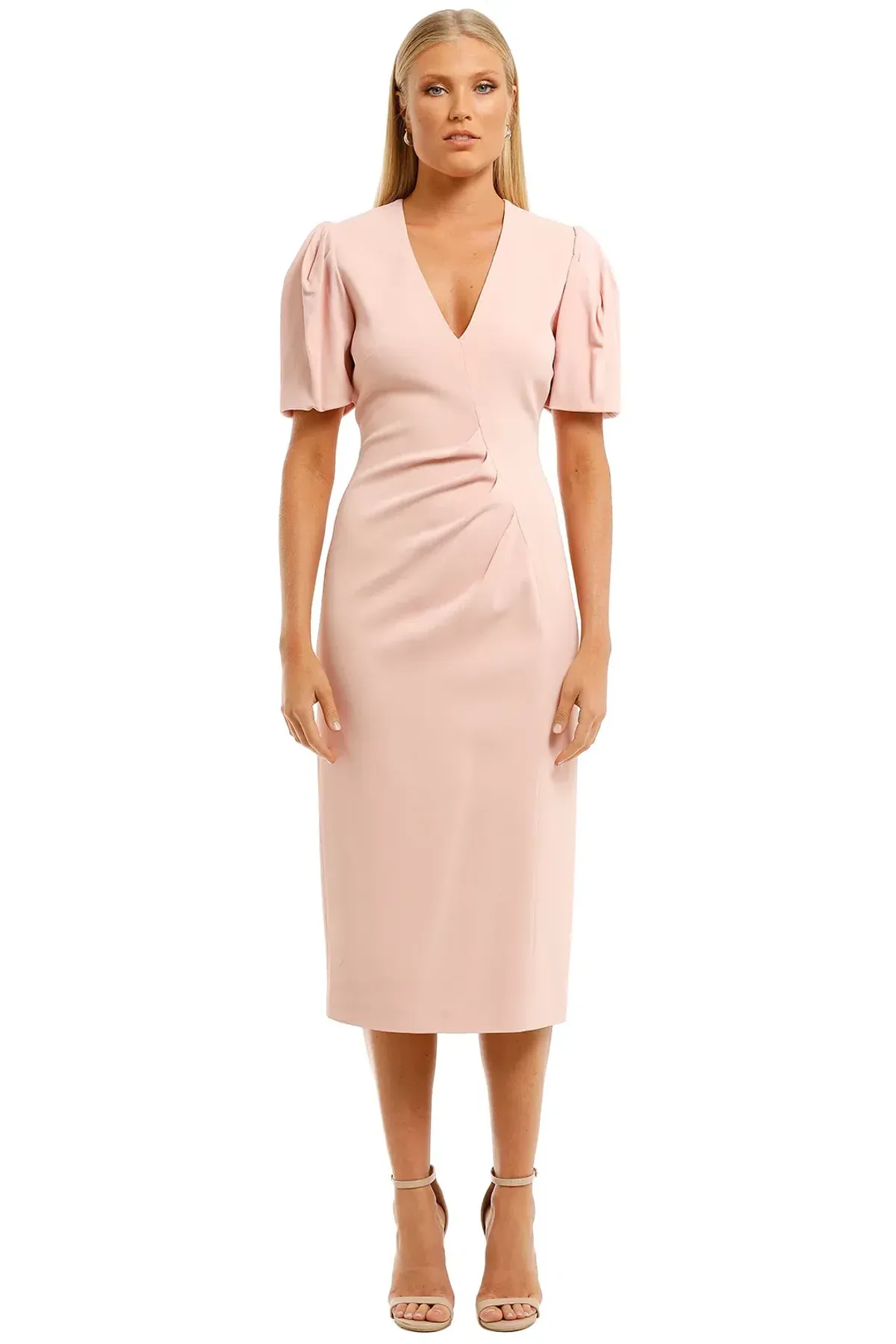 Ginger and Smart Vortex Cocktail Dress Blush Pink Size AU 14 for rent on The Volte - main image