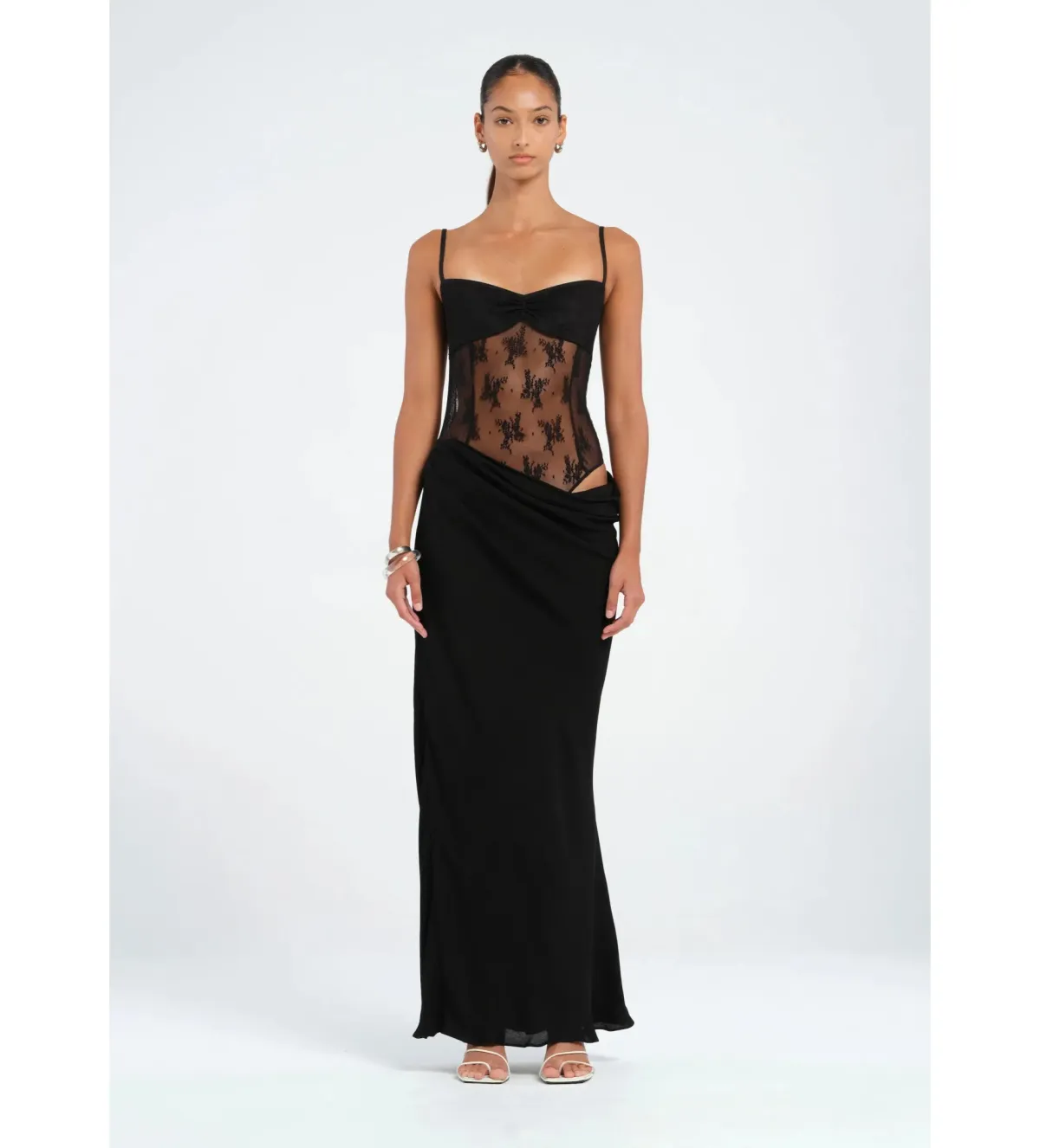 BENNI Akio Maxi Dress Black Size AU 10 - Image 1