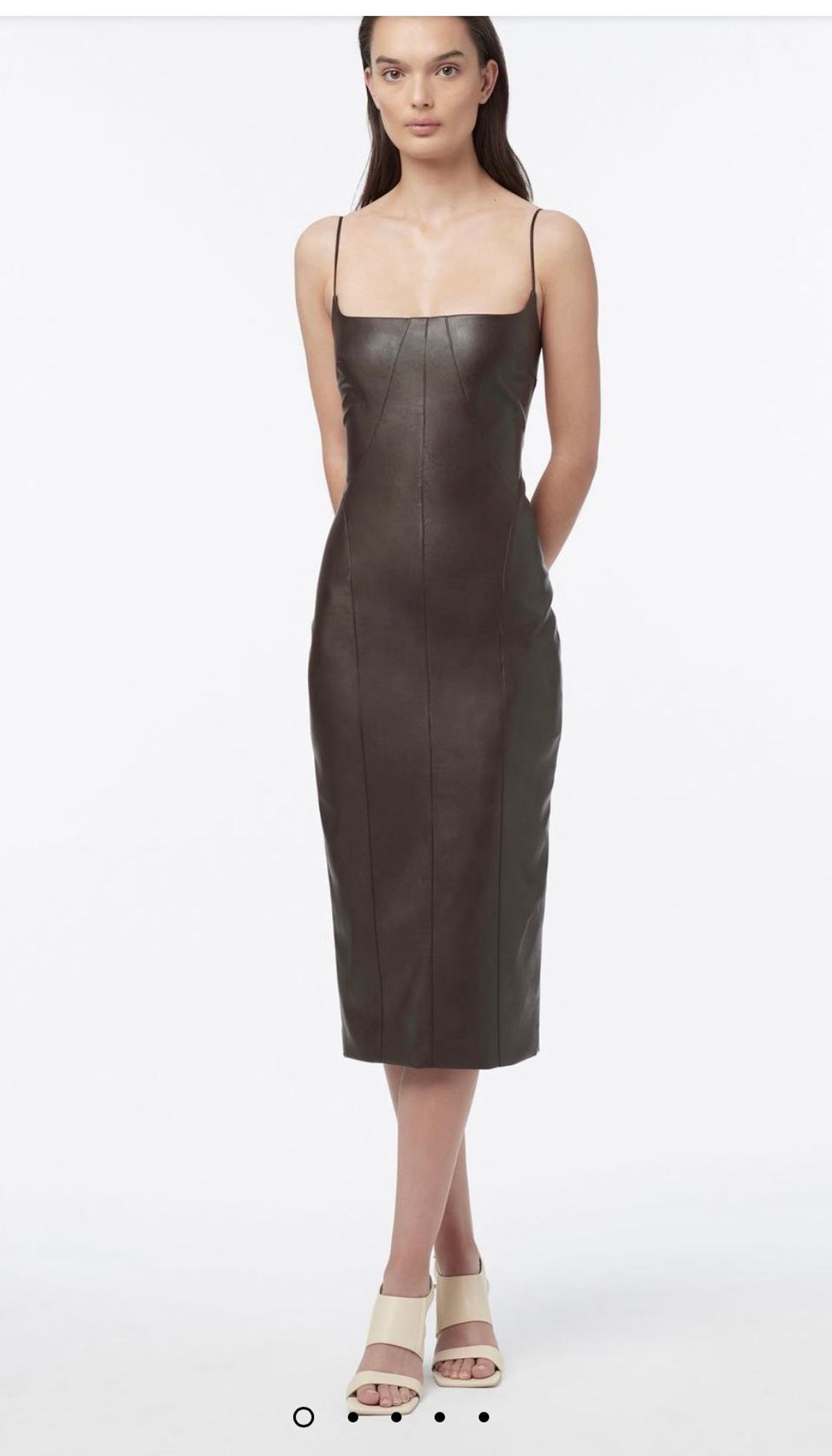 Manning Cartell Alter Egos Backless Midi Dress Brown Size 8 for rent on The Volte - main image