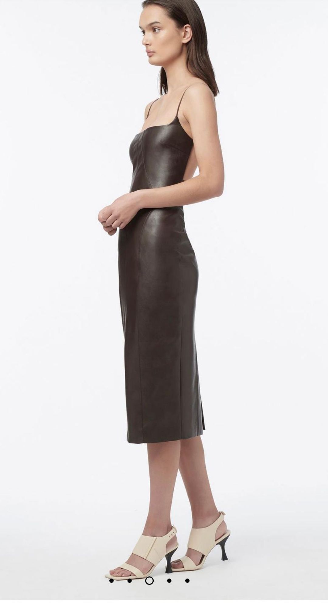 Manning Cartell Alter Egos Backless Midi Dress Brown Size 8 for rent on The Volte - main image