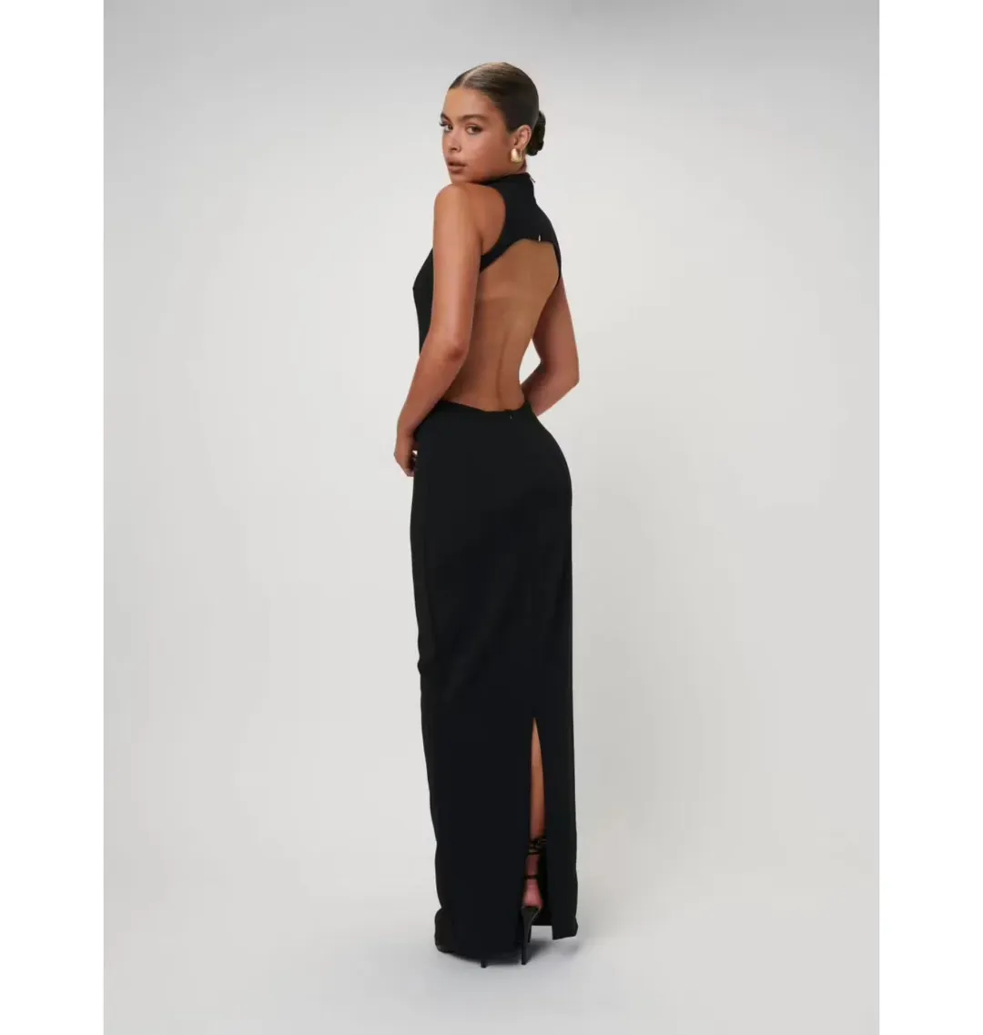 Effie Kats Ambre Gown Black XS for rent on The Volte - main image