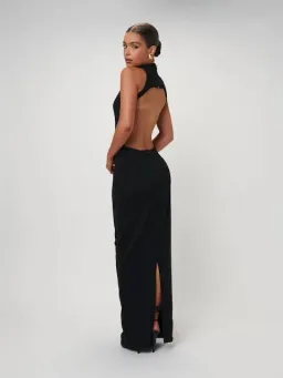 Effie Kats Ambre Gown Maxi Black Size AU 8 for rent on The Volte - image 2