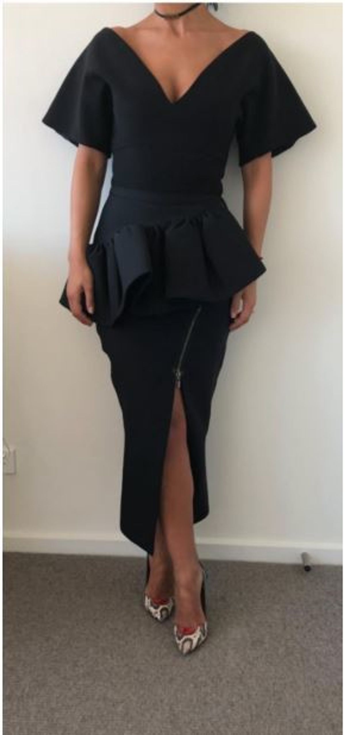 Maticevski top & skirt black size 8 for rent on The Volte - main image