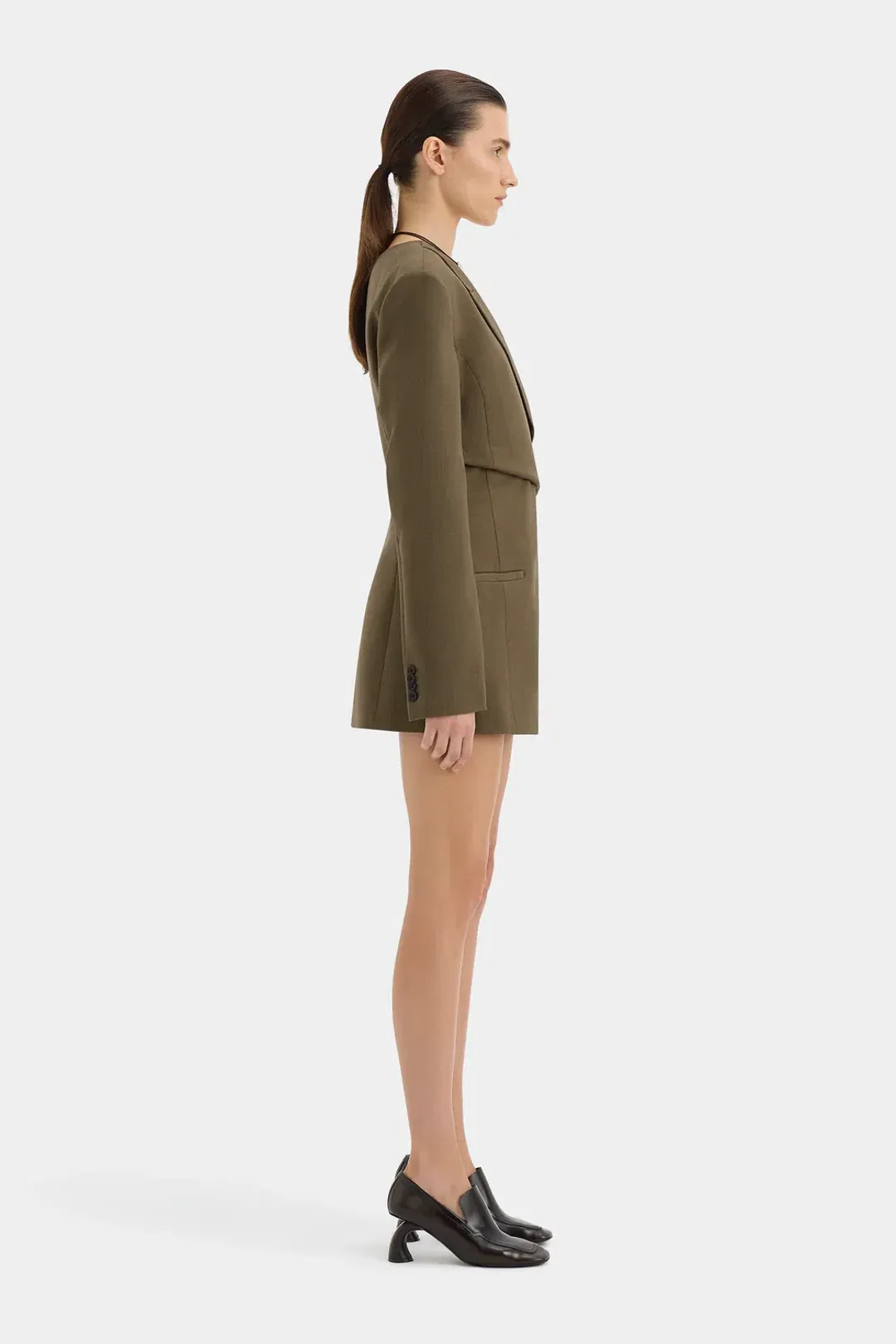Sir The Label Sartoria Mini Dress Chocolate Marle Size 1 / AU 8 for rent on The Volte - main image