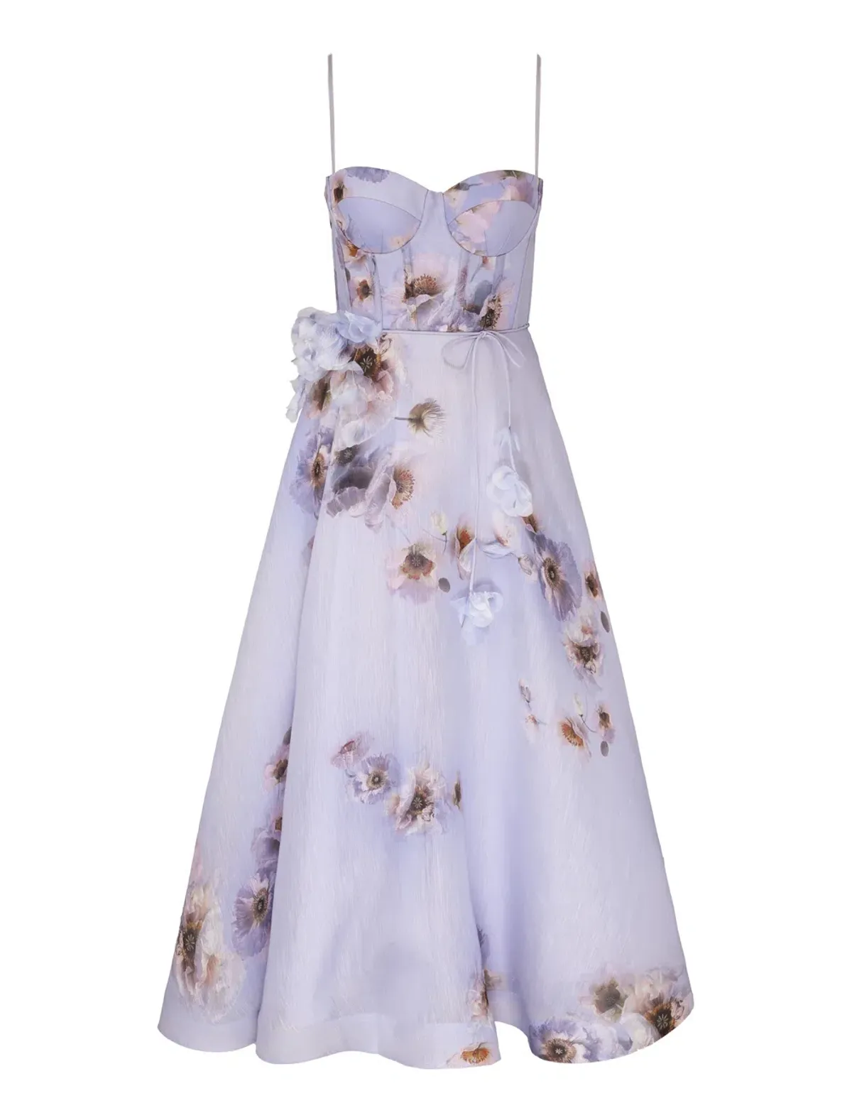 Zimmermann Hypnotic Picnic Dress in Lilac Poppy Size 2 / AU 12 - Image 4
