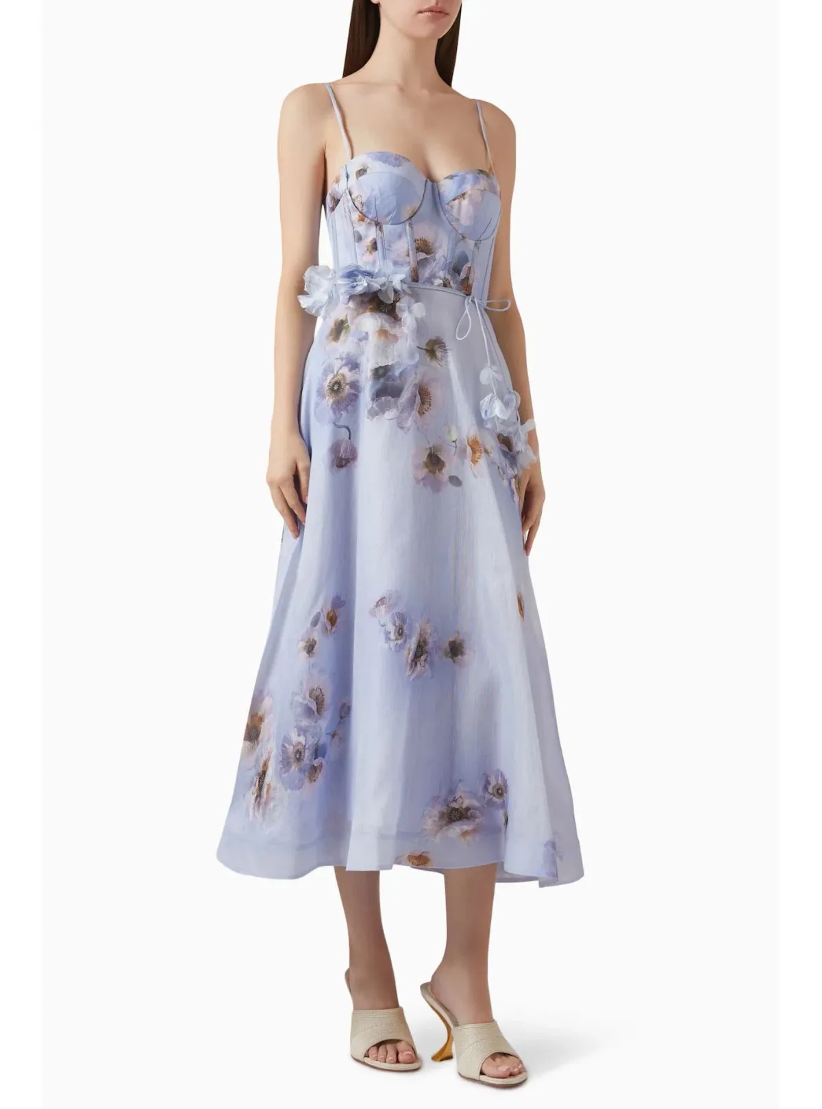 Zimmermann Hypnotic Picnic Dress in Lilac Poppy Size 2 / AU 12 - Image 1