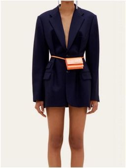 JACUEMUS Raffaella Jacket dress navy size 10 for rent on The Volte - image 3