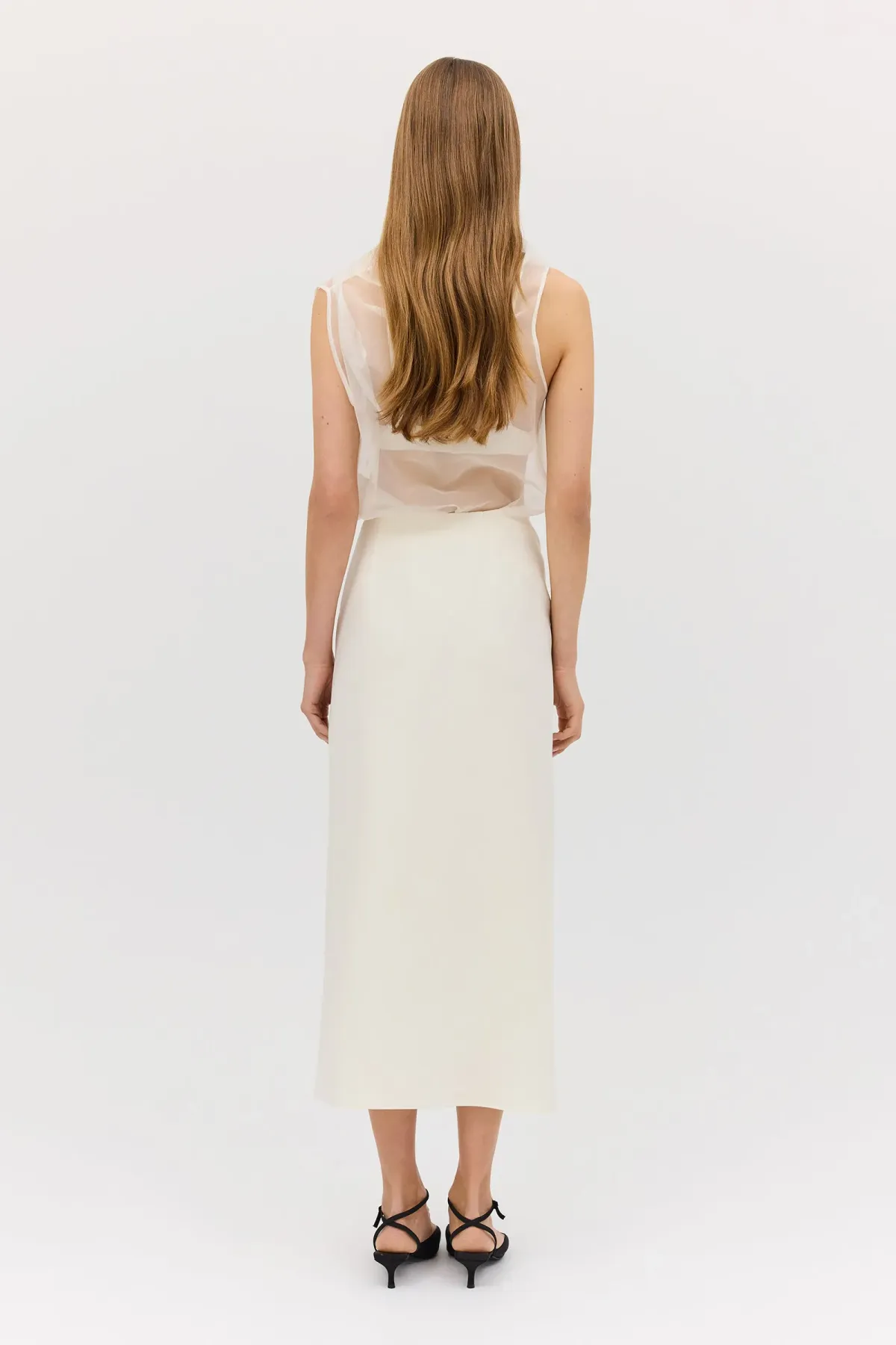 Bianca Spender Cream Organza Cezanne Top Size 10/M - Image 8