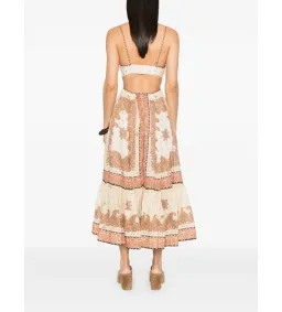 Zimmermann Maxine Plunge Maxi Dress Multi Size 10 for rent on The Volte - image 4