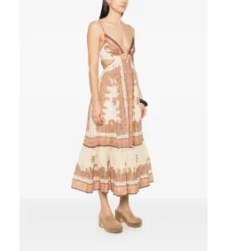 Zimmermann Maxine Plunge Maxi Dress Multi Size 10 for rent on The Volte - image 2